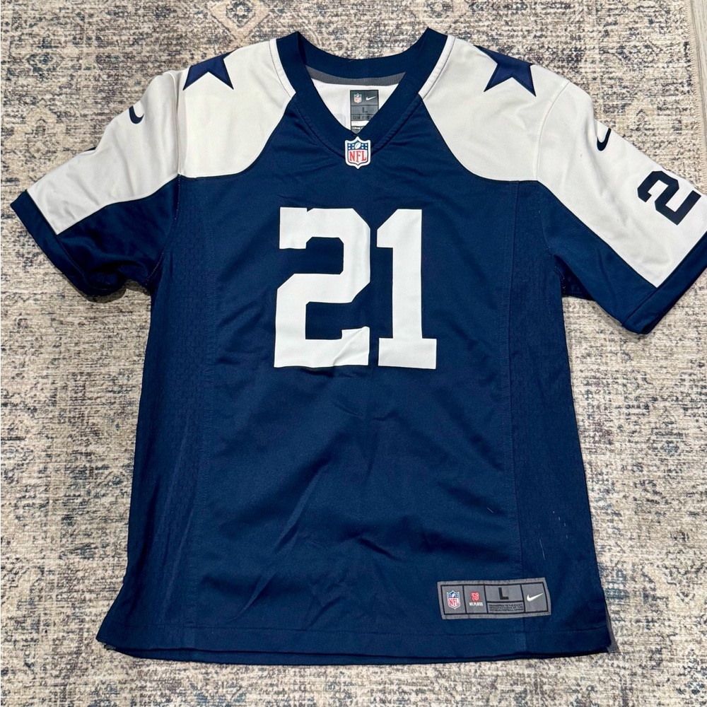 Nike Dallas Cowboys Ezekiel Elliott #21 Youth Large Jersey NFL Official - Picture 2 of 8